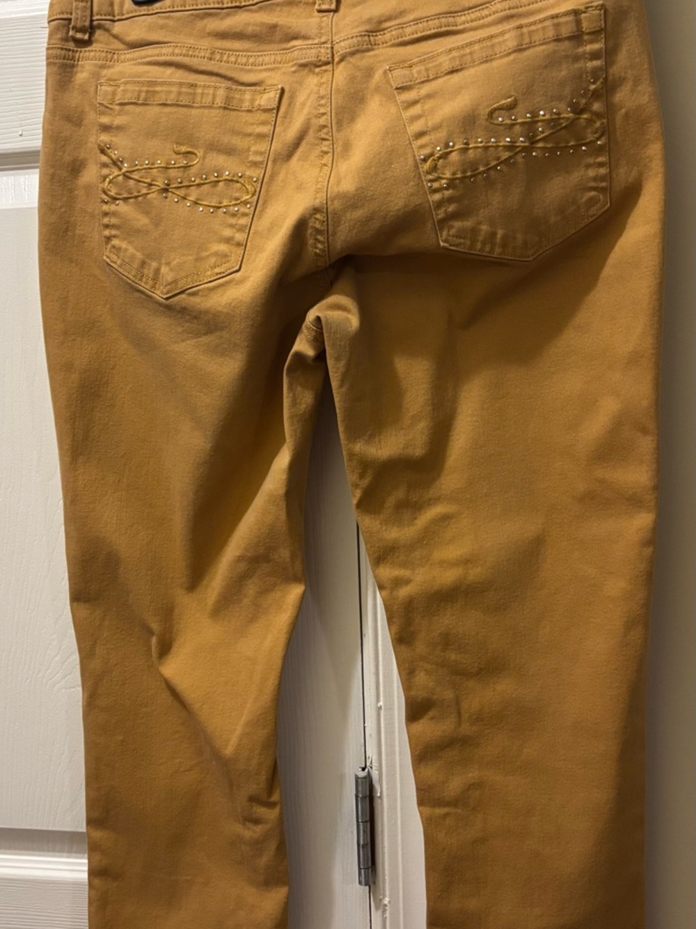 Riders By Lee  Woman Jeans Size 12P Mustard - Picture 8 of 8